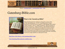 Tablet Screenshot of gutenberg-bible.com